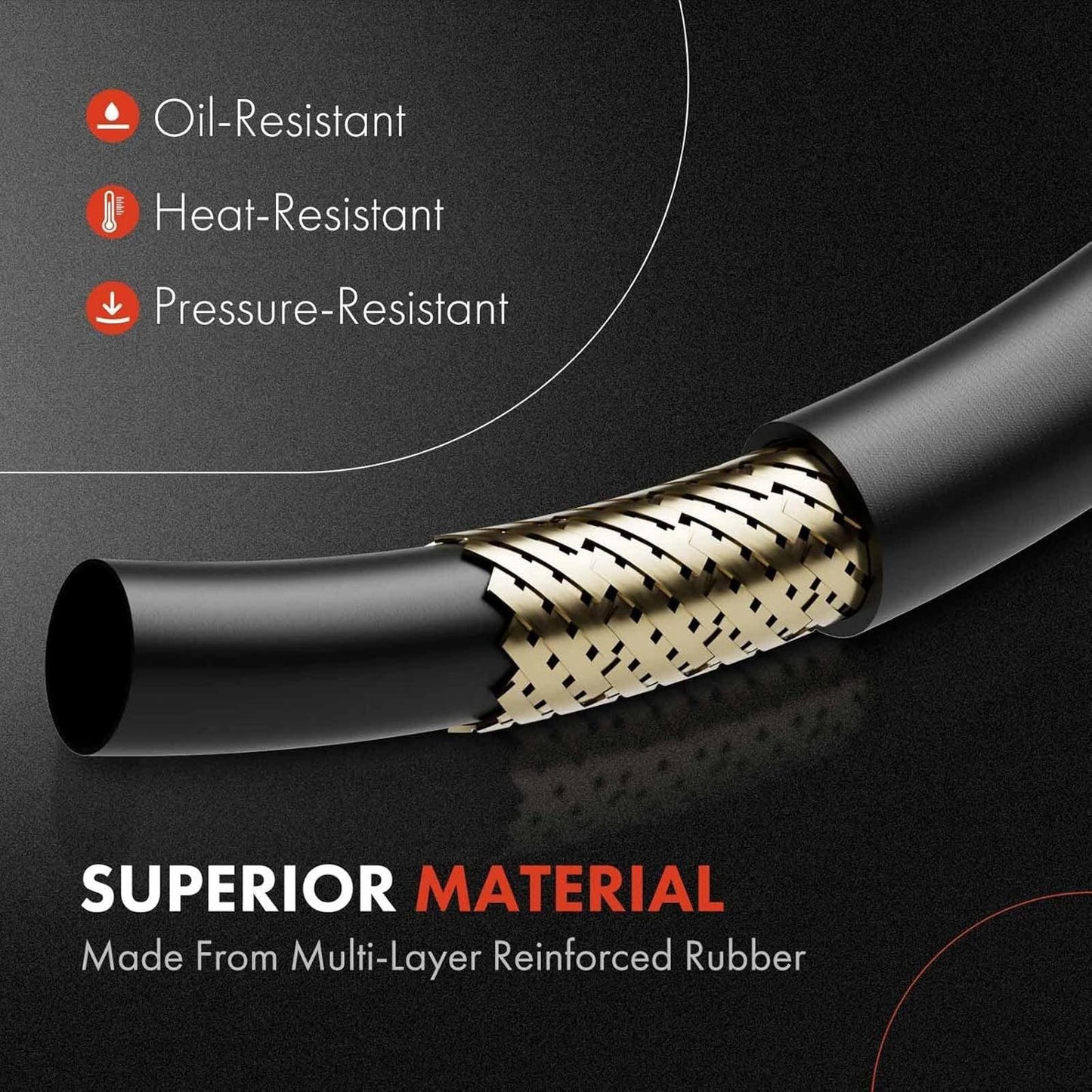 A-Premium Power Steering Pressure Hose Line Assembly Compatible with Ford Expedi