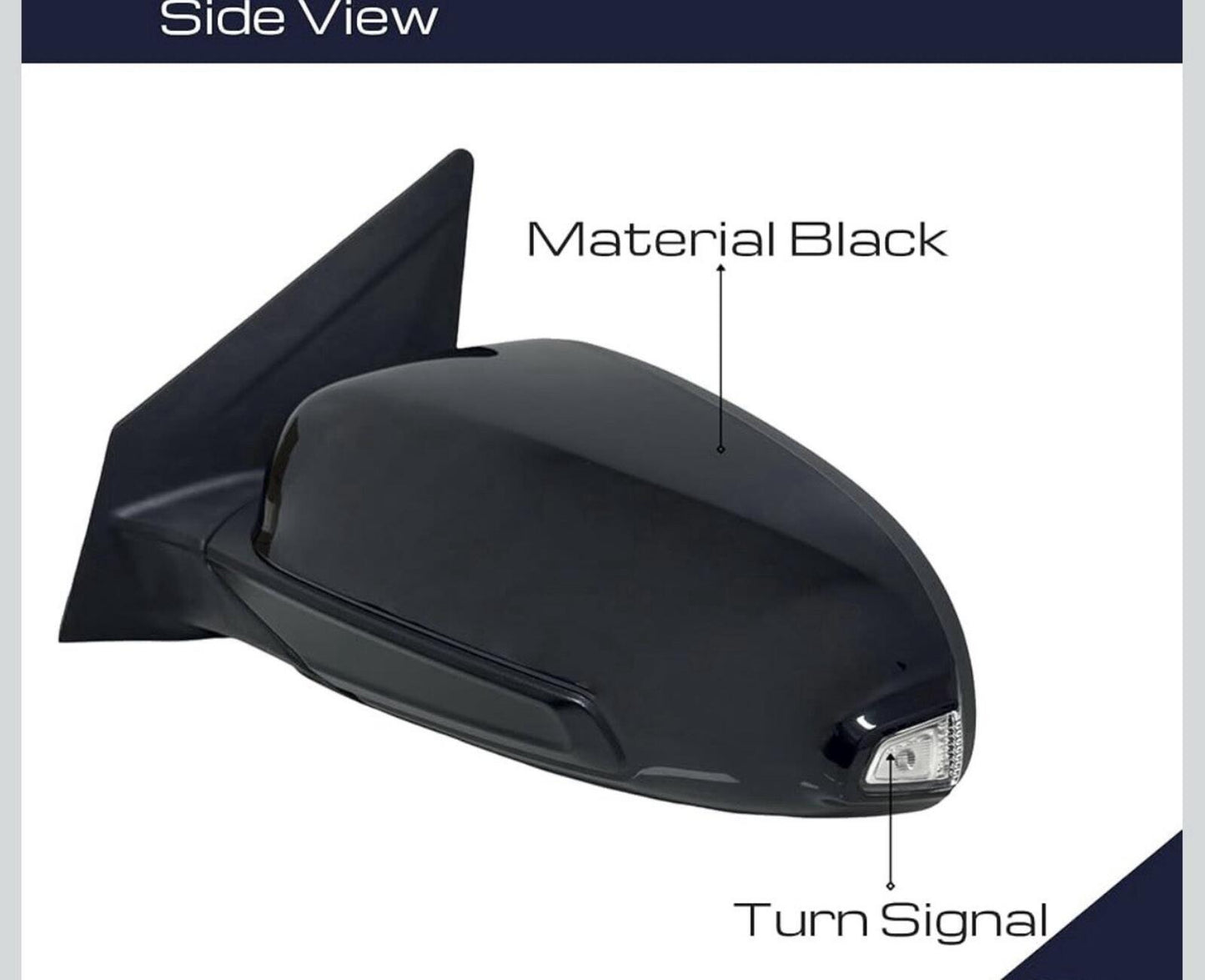 For 2018-2021 Kona Driver Left Mirror 87610J9130MZH HY1320257