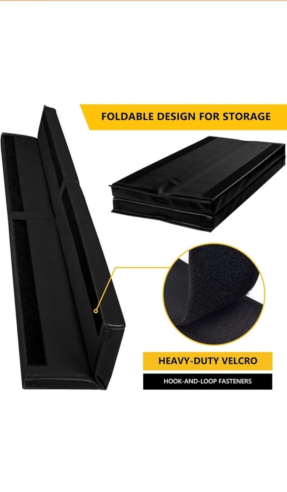 Heavy Duty Wall Corner Guard 5FT L-Shape Safety Padding Black PU Edge Protector