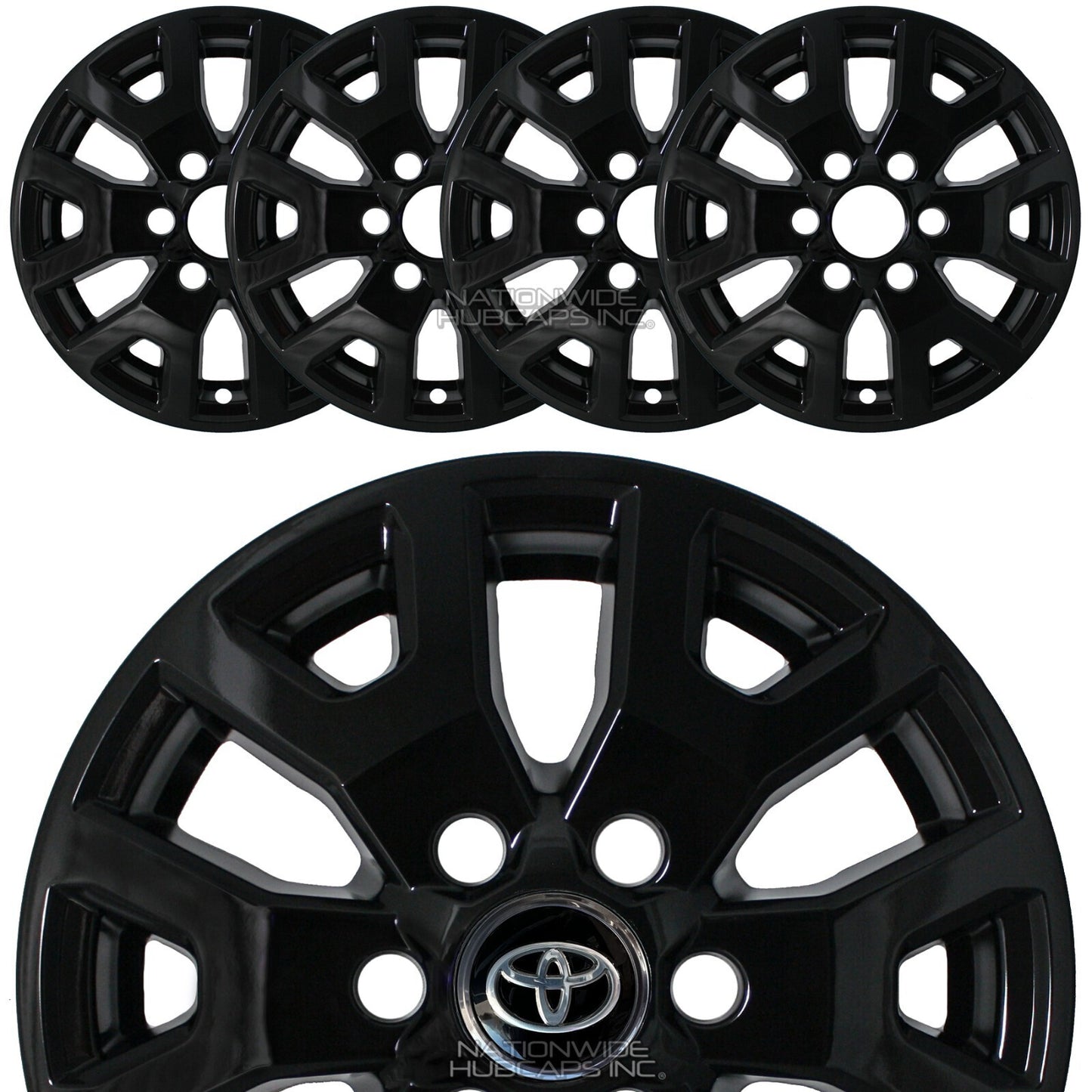 4 fits Toyota Tacoma SR5 2024-2026 Black 17" Wheel Skins Rim Covers Hub Caps