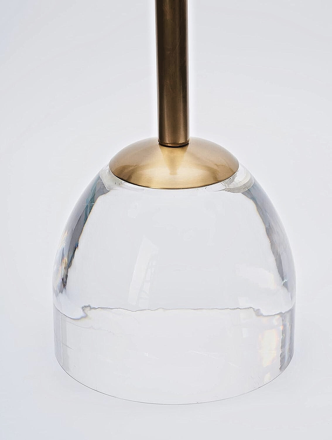 Clear Acrylic End Table,Brushed Brass Metal,Side Table for Office,Nightstand ...