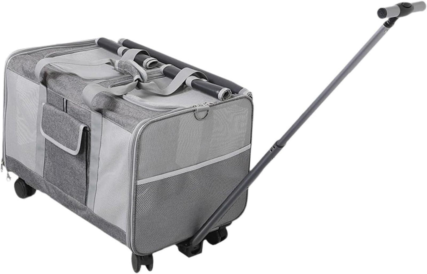 Pet Carrier with Wheels Pet Travel Carrier on Wheels,Breathable,Pet Travel Bag