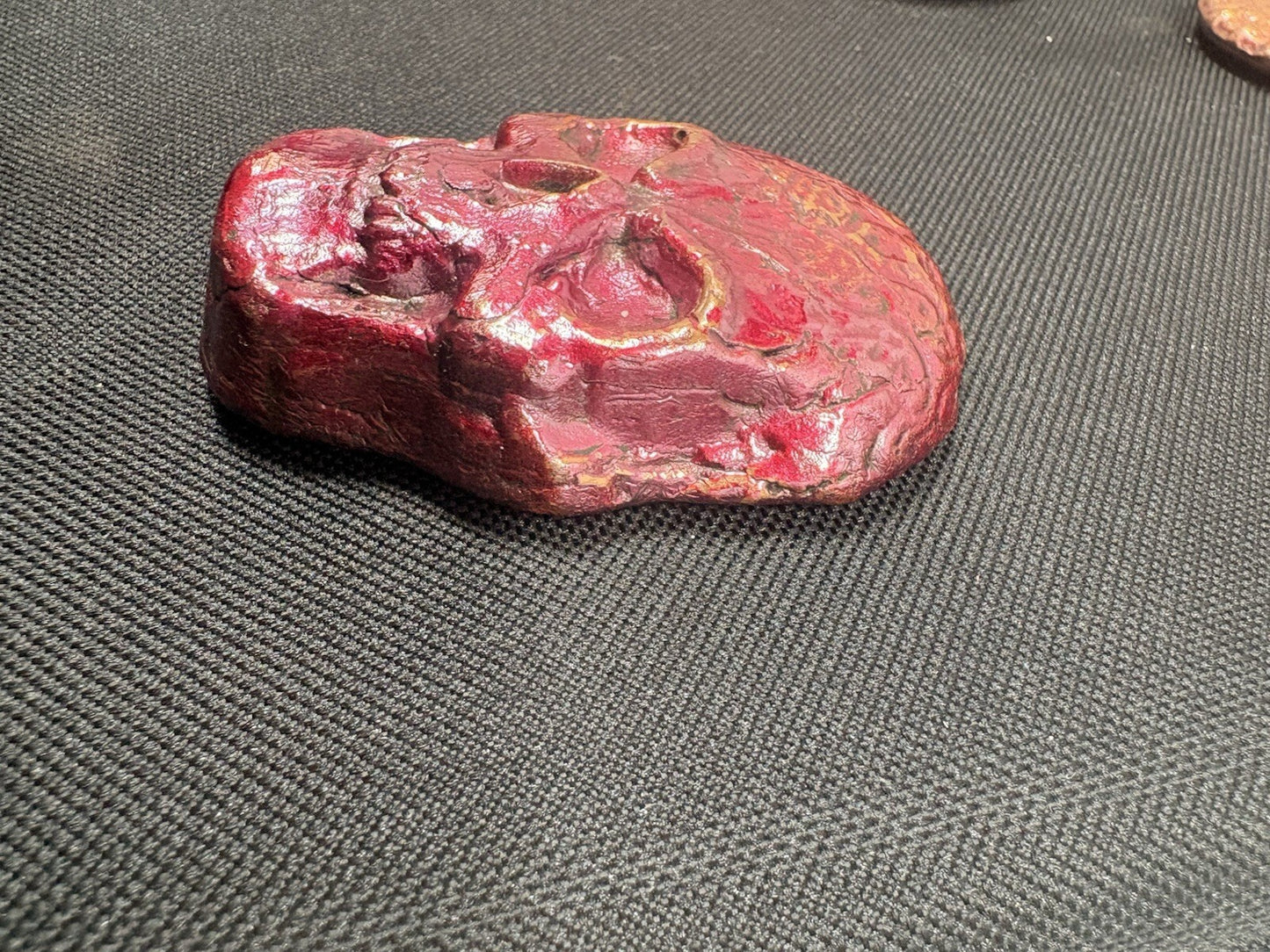 9.5 Troy Oz Pure .999 Red Copper Skull | Handmade & Polished Copper Bullion