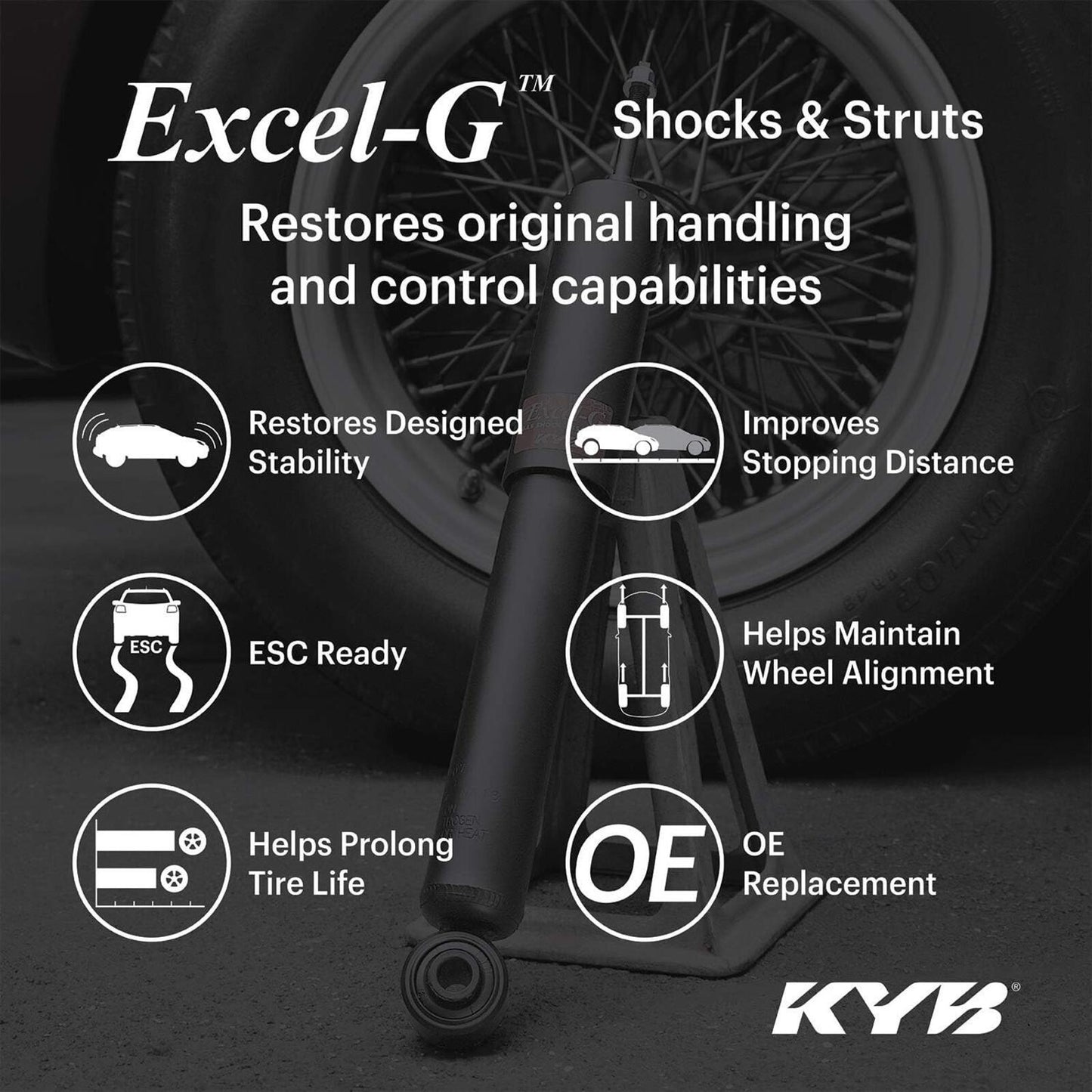 KYB 3440054 Excel-G  SUVs crossovers Jeep Grand Cherokee Dodge Durango