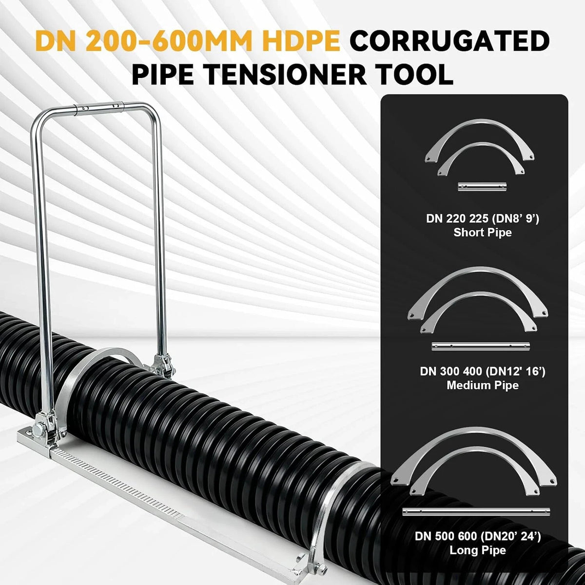 HDPE Corrugated Pipe Tensioner 200-600Mm Heavy Duty Pipe Tensioner Tool