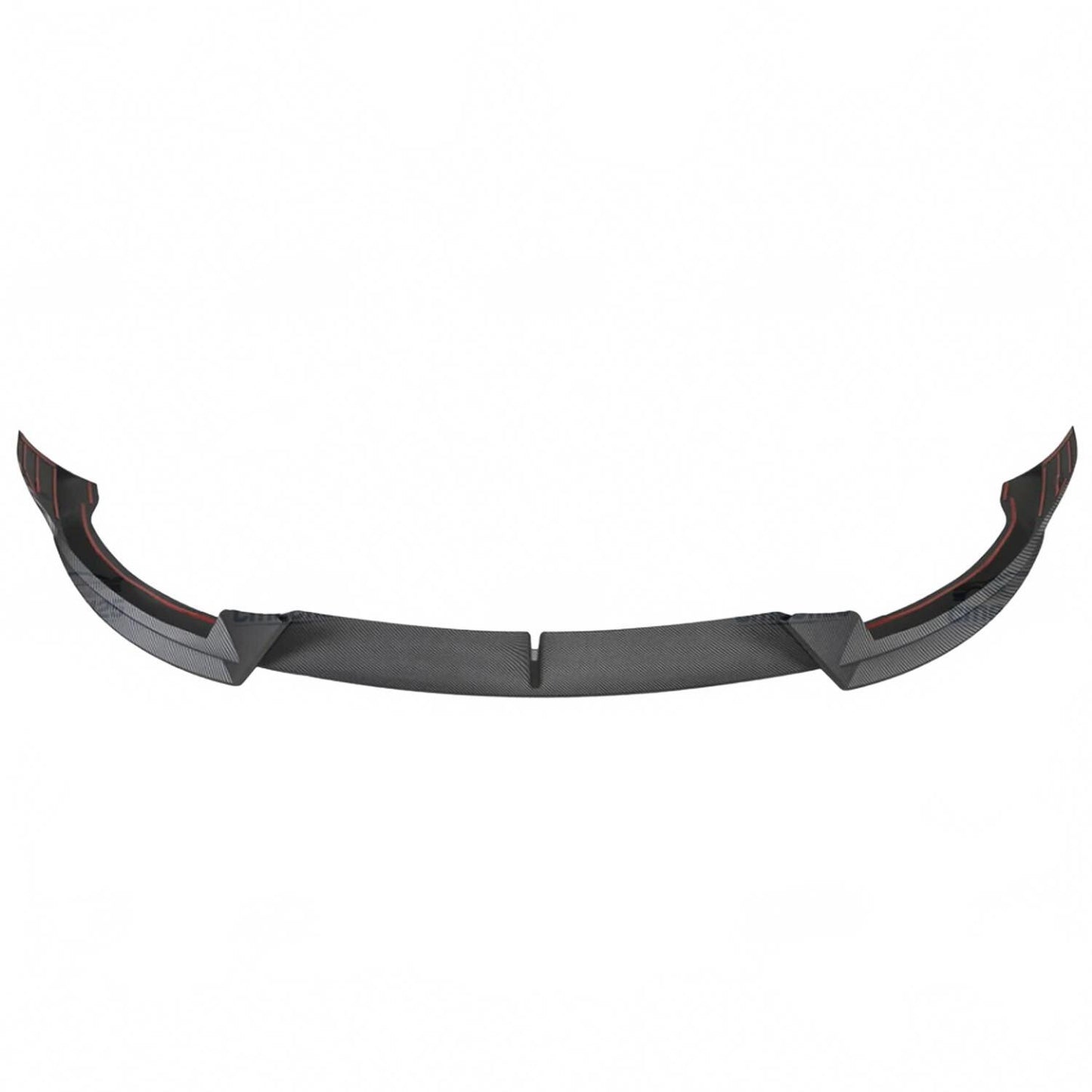 For 2020-2024 Tesla Model Y MatteCarbon Fiber ABS Front Bumper Lip Splitter 3PCS