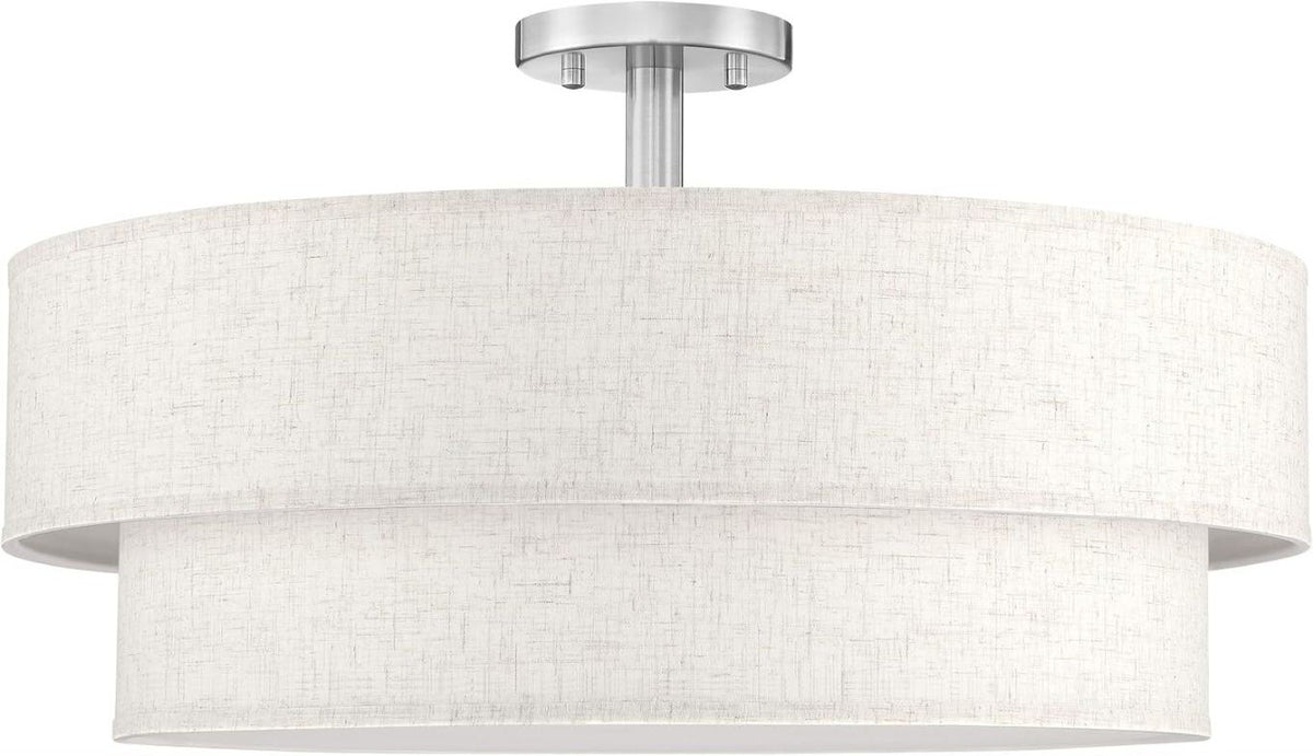 Doraimi 24in LED 28W 3000/4000/5000K Double Drum Ceiling Light