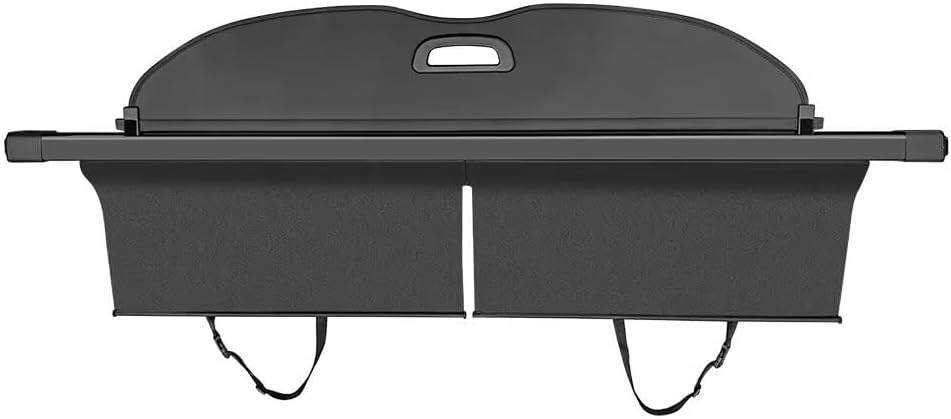 Fits 23-26 Honda Pilot Cargo Cover Retractable Rear Trunk Luggage Shade Black