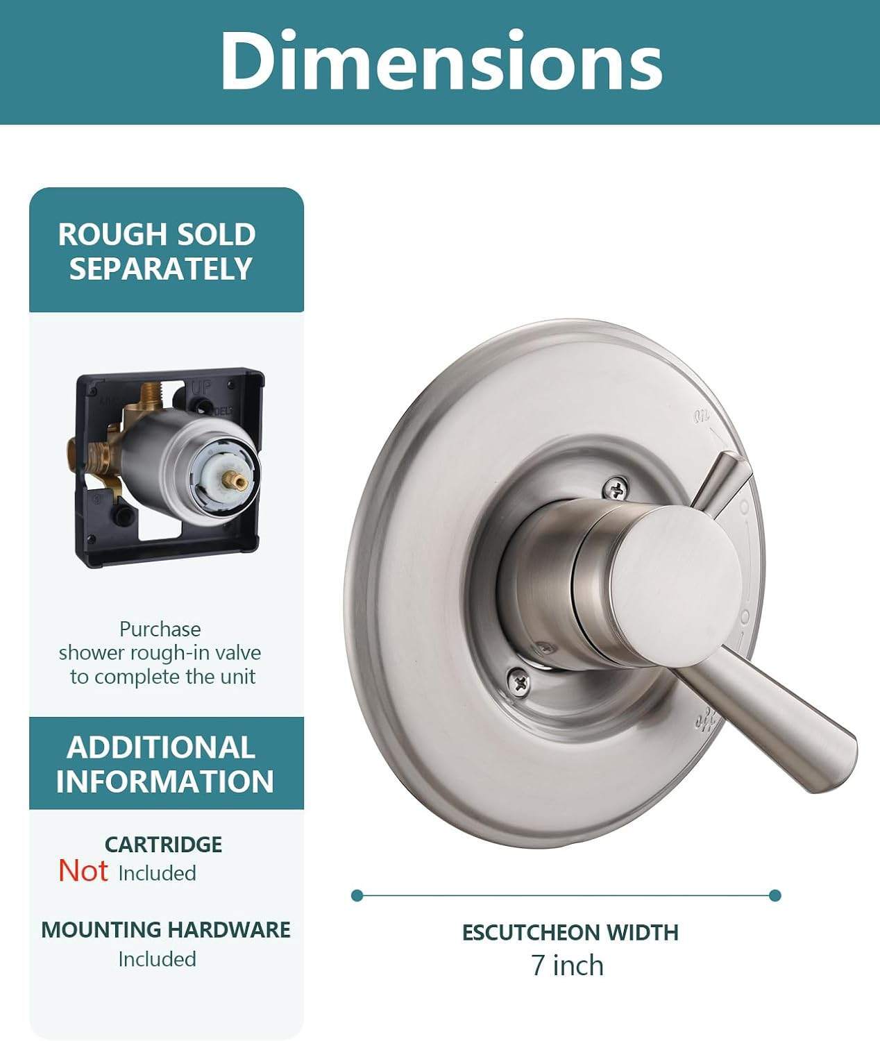 Faucet Replacement For Delta Linden 17 Series Only Trim Stainless Nickel