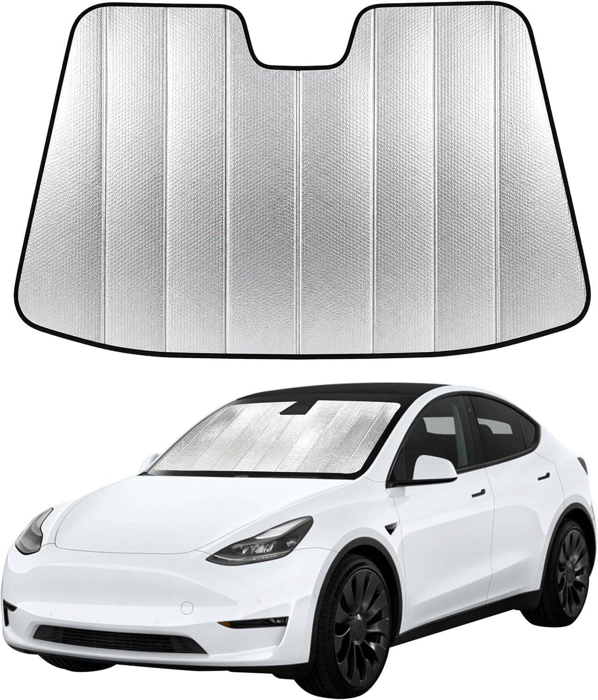 Custom Fit Car Windshield Sun Shade UV Heat Shield For Tesla Model 3/Y 2017-2026