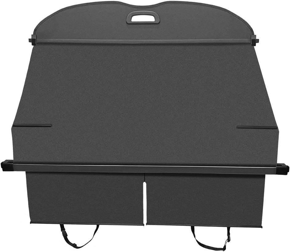 Fits 23-26 Honda Pilot Cargo Cover Retractable Rear Trunk Luggage Shade Black