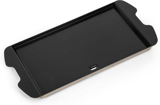 Onlyfire Ceramic Coated Full Size Griddle Insert Weber Traveler Grill Black