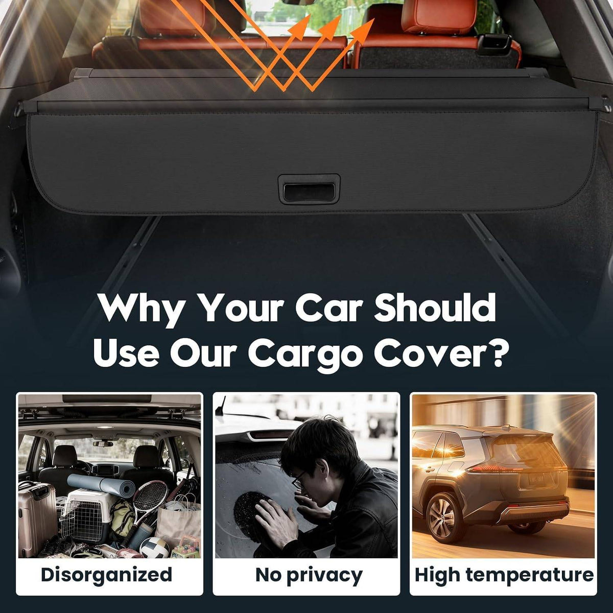 2024-2026 Cadillac XT5 Security Shade Cargo Privacy cover Storage