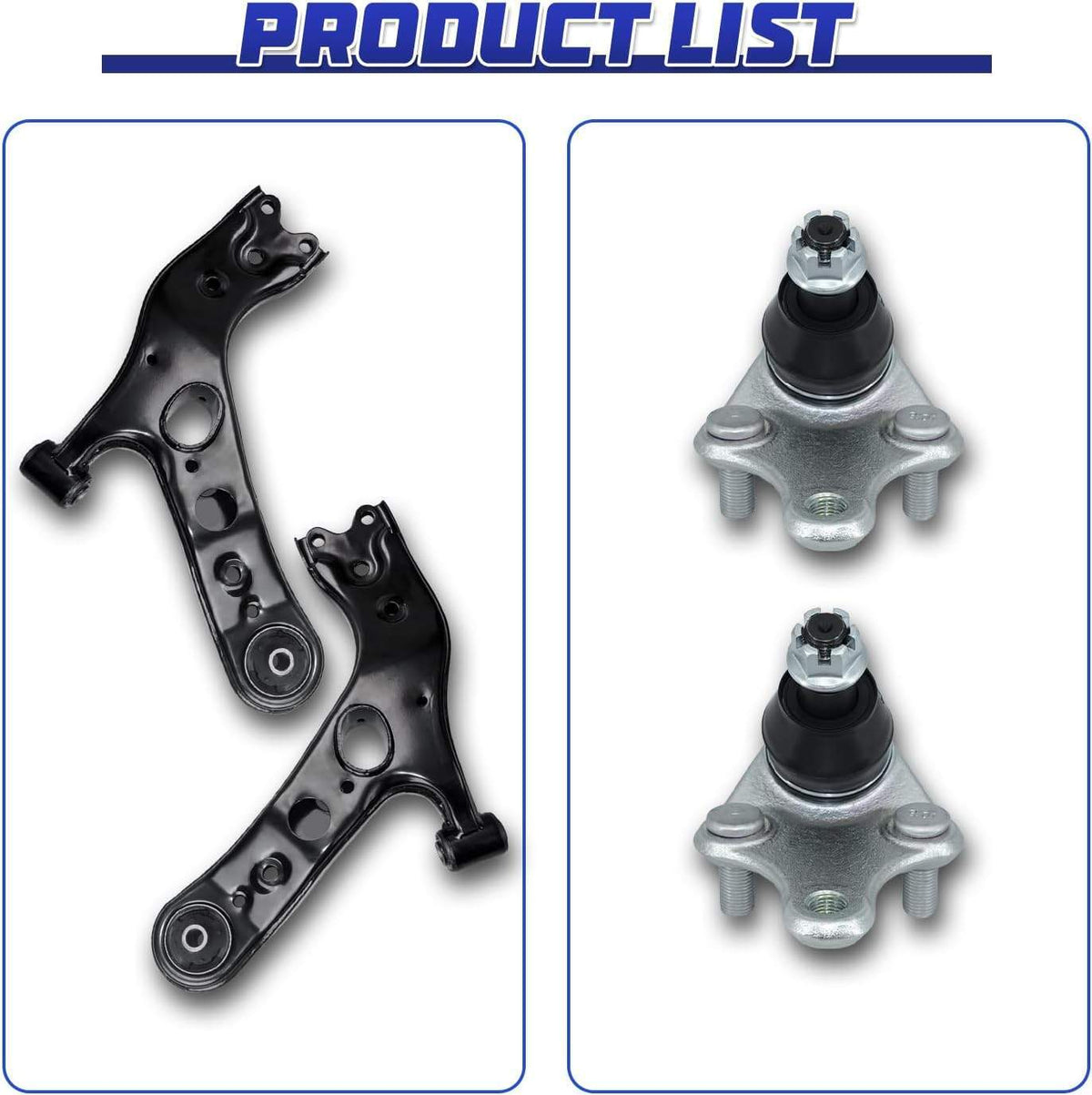 Front Lower Control Arm Ball Joint Assembly For Toyota Rav4 2PCS 2006 - 2018