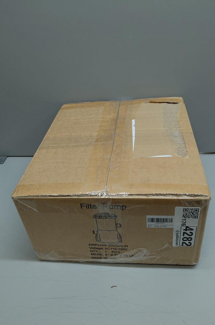 800 GPH Above Ground Swimming Pool Cartridge Filter Pump Open Box