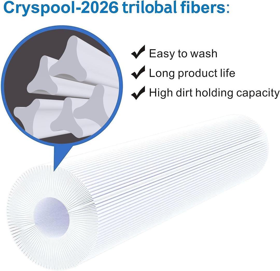 Cryspool 07077 Pool Filter Cartridges 4-Pack CCP420 PCC105-PAK4 C-7471