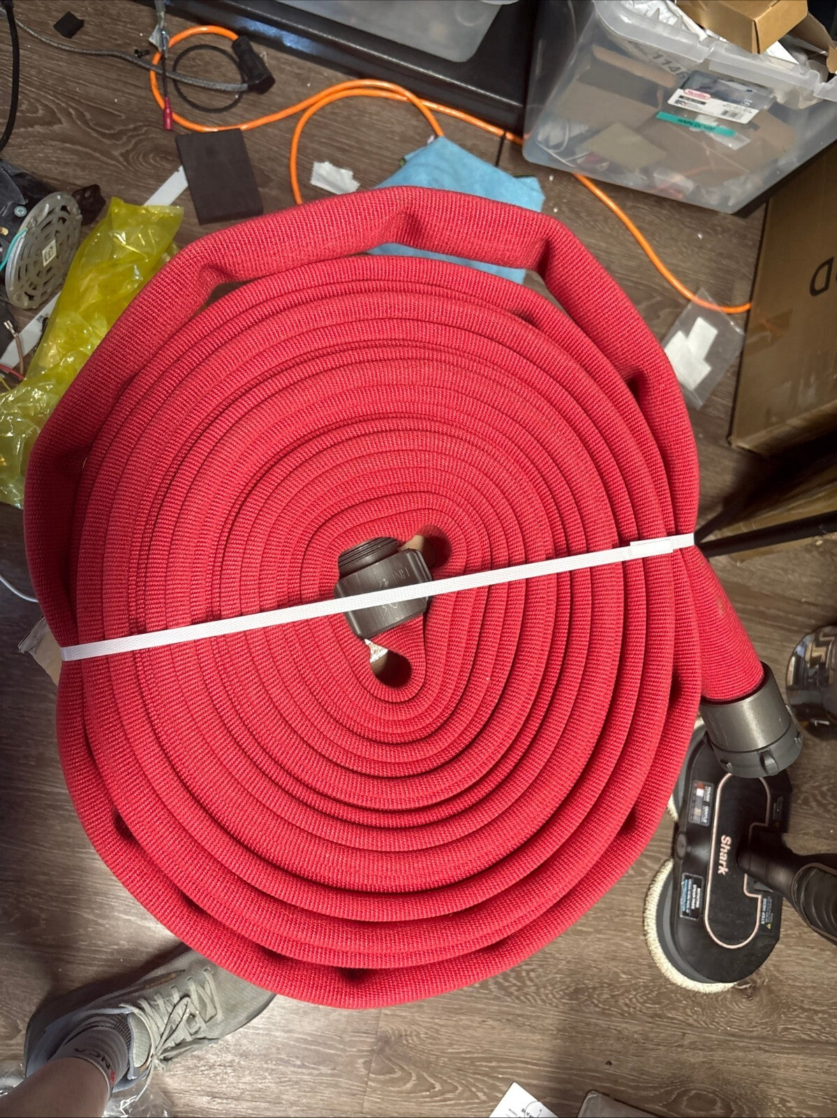 Fire Hose - 2 1/2" x 50' Lay Flat Water Hose - Made in the USA - Red Firehose