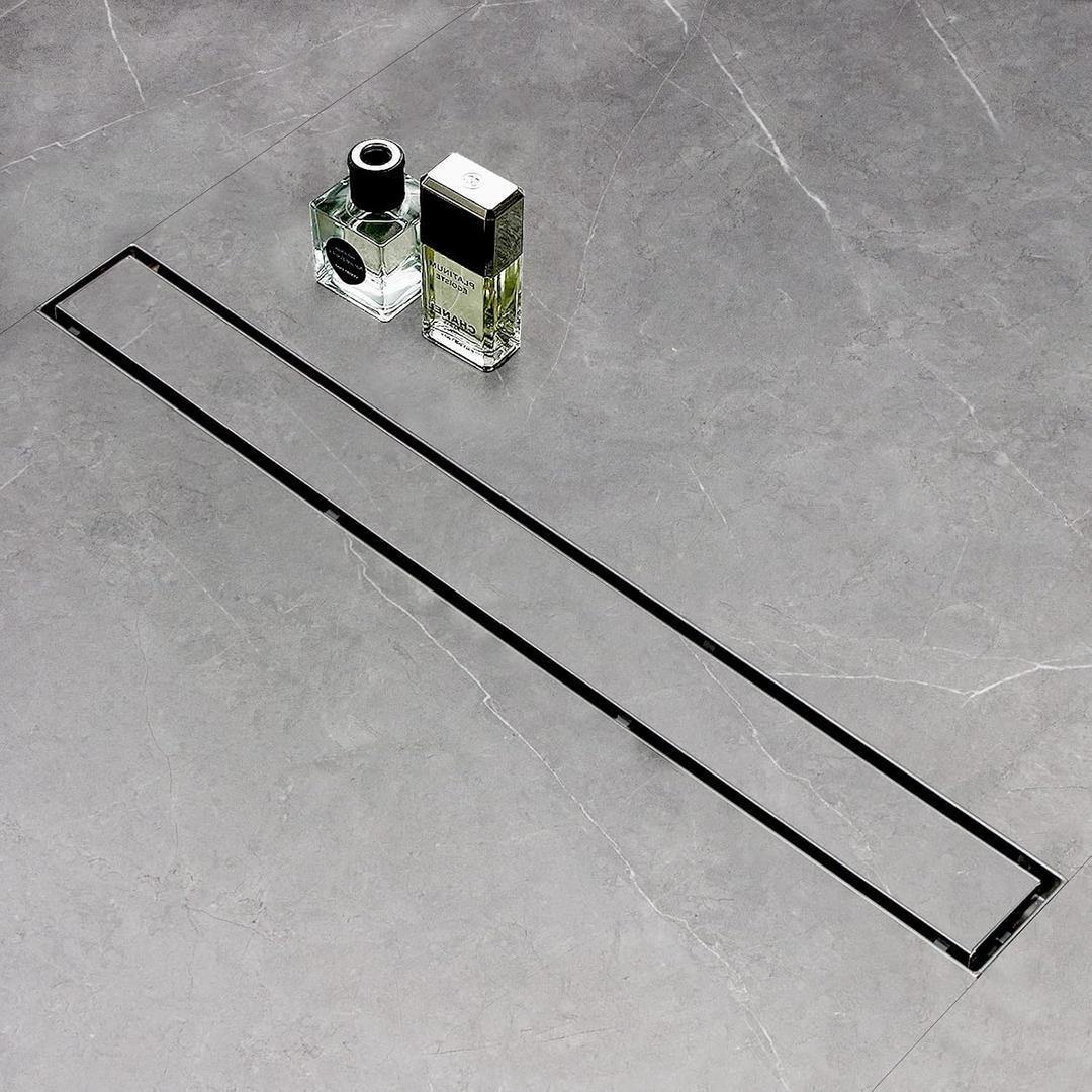 SaniteModar 36in Linear Shower Drain Tile Insert 304 Stainless Steel Brushed