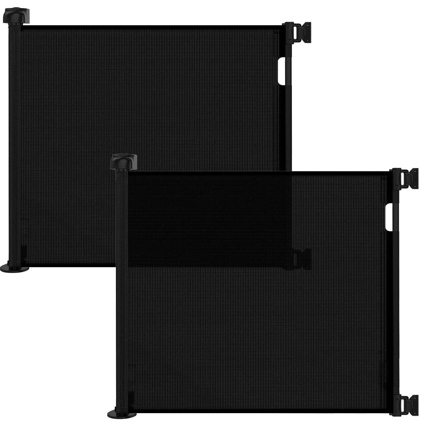 Veraste (2 Pack) Retractable Baby Gate for Doorways and Stairs, Mesh Safety Gate