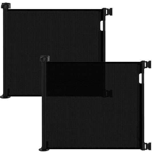 Veraste (2 Pack) Retractable Baby Gate for Doorways and Stairs, Mesh Safety Gate