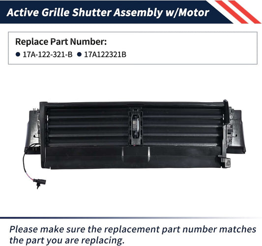 Active Grille Shutter w/ Motor Assy for Volkswagen Jetta 2019-2021 with Motor