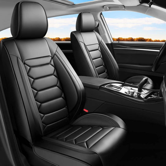 Car Seat Covers 5-Seat For Jeep Liberty 2002-2012 PU Leather Cushion Set