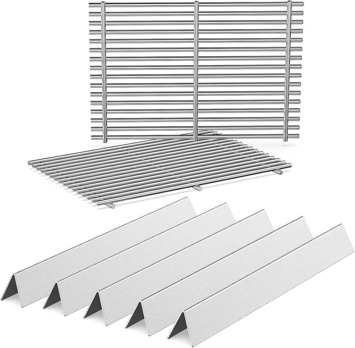 QuliMetal 7525 Grill Grates 7537 Flavorizer Bars Weber Genesis Spirit