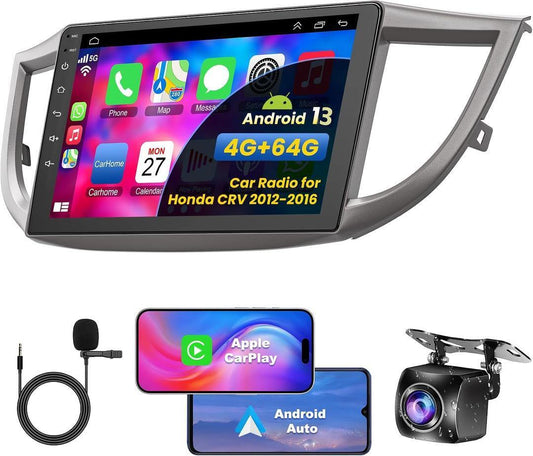 Honda CR-V 2012-2016 Android 13 Stereo 9in 4GB 64GB CarPlay Android Auto