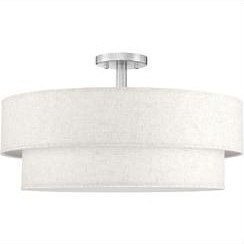 Doraimi 24in LED 28W 3000/4000/5000K Double Drum Ceiling Light