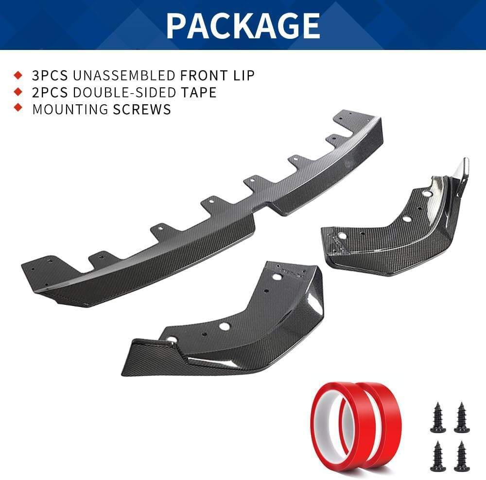 G20 LCI M340i Front Lip (2023-2026) 3-Series Sedan 330i M-Sport Carbon Fiber