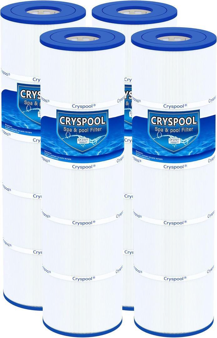 Cryspool 07077 Pool Filter Cartridges 4-Pack CCP420 PCC105-PAK4 C-7471