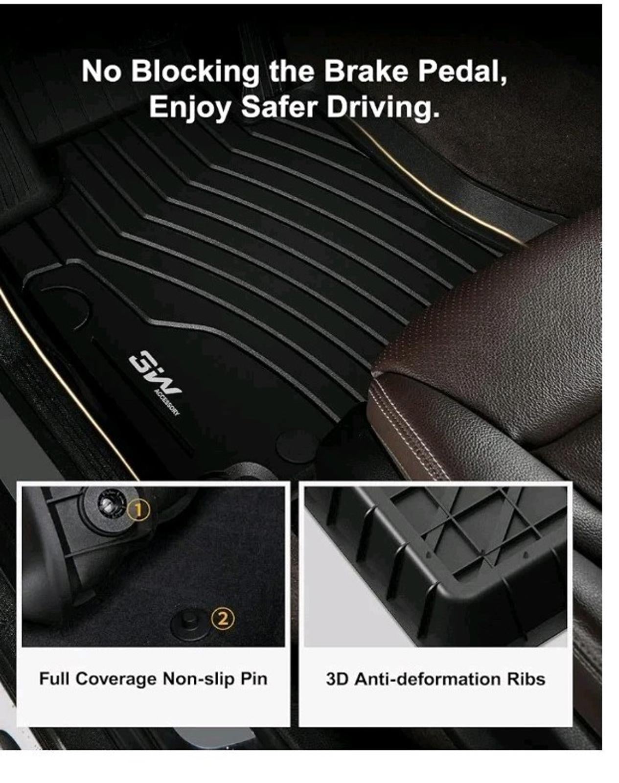 Floor Mats for Mercedes Benz GLE 2020-2025 SUV Custom 1st & 2nd Row & Cargo Mat