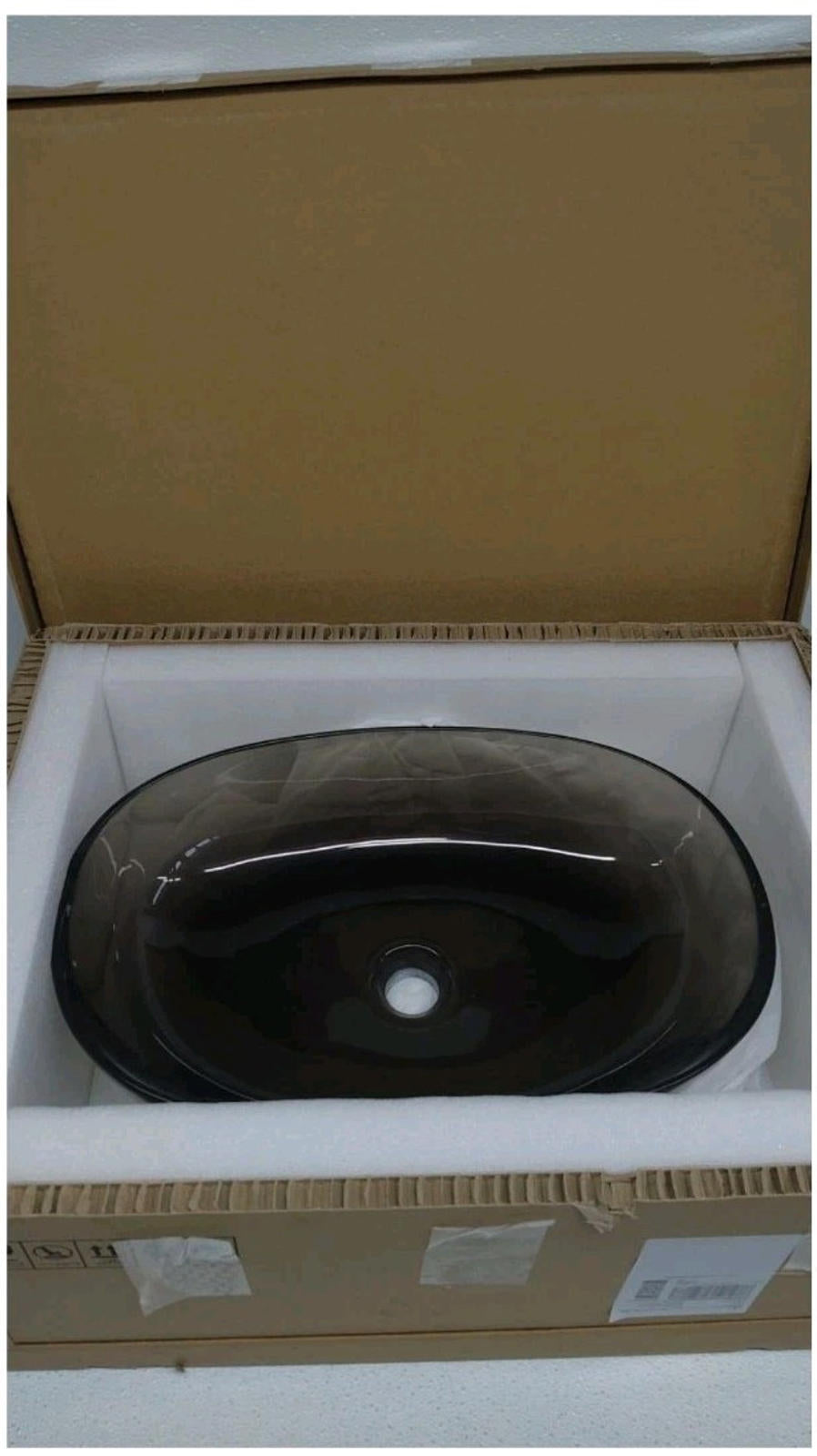 ARTSTONE 22 x 15" Bathroom Sink Pop Up Drain Combo Vessel Countertop Resin