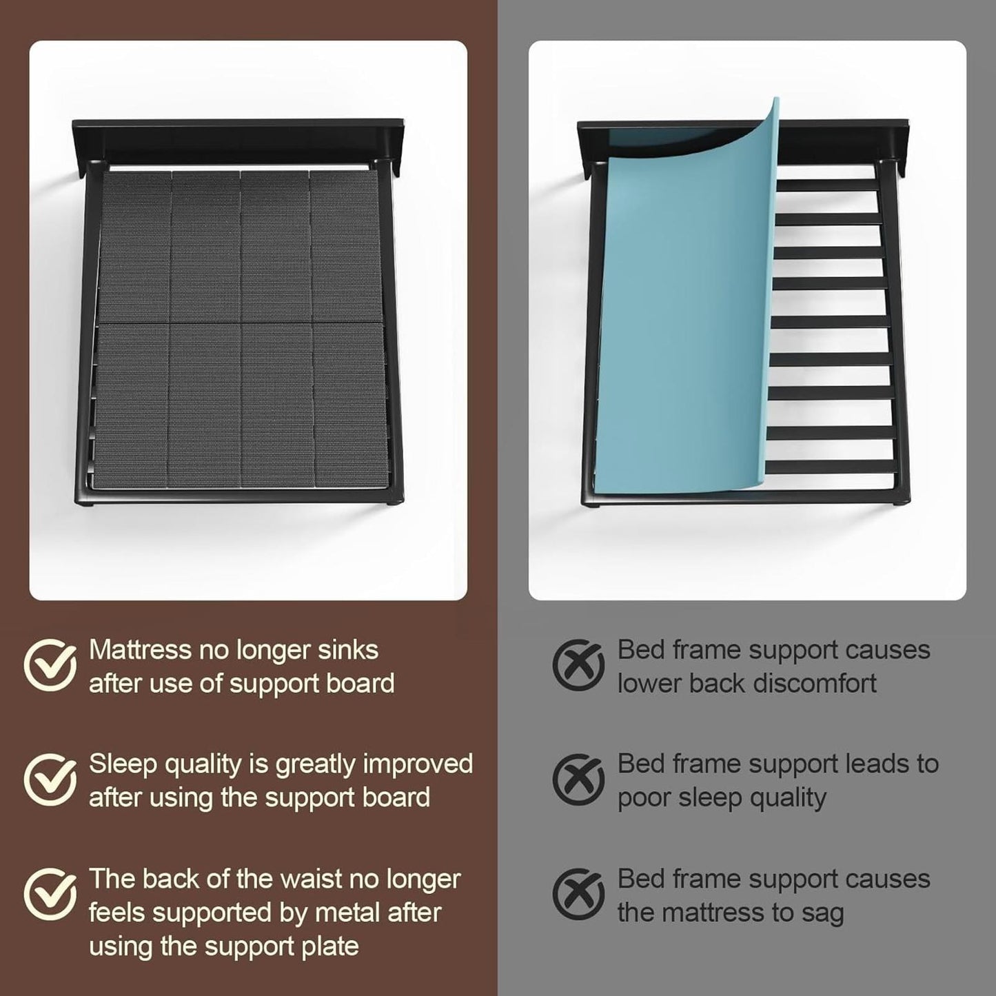 Folding Spring Box, Breathable, Noise Minimizing, Moisture Resistant 80"x60''