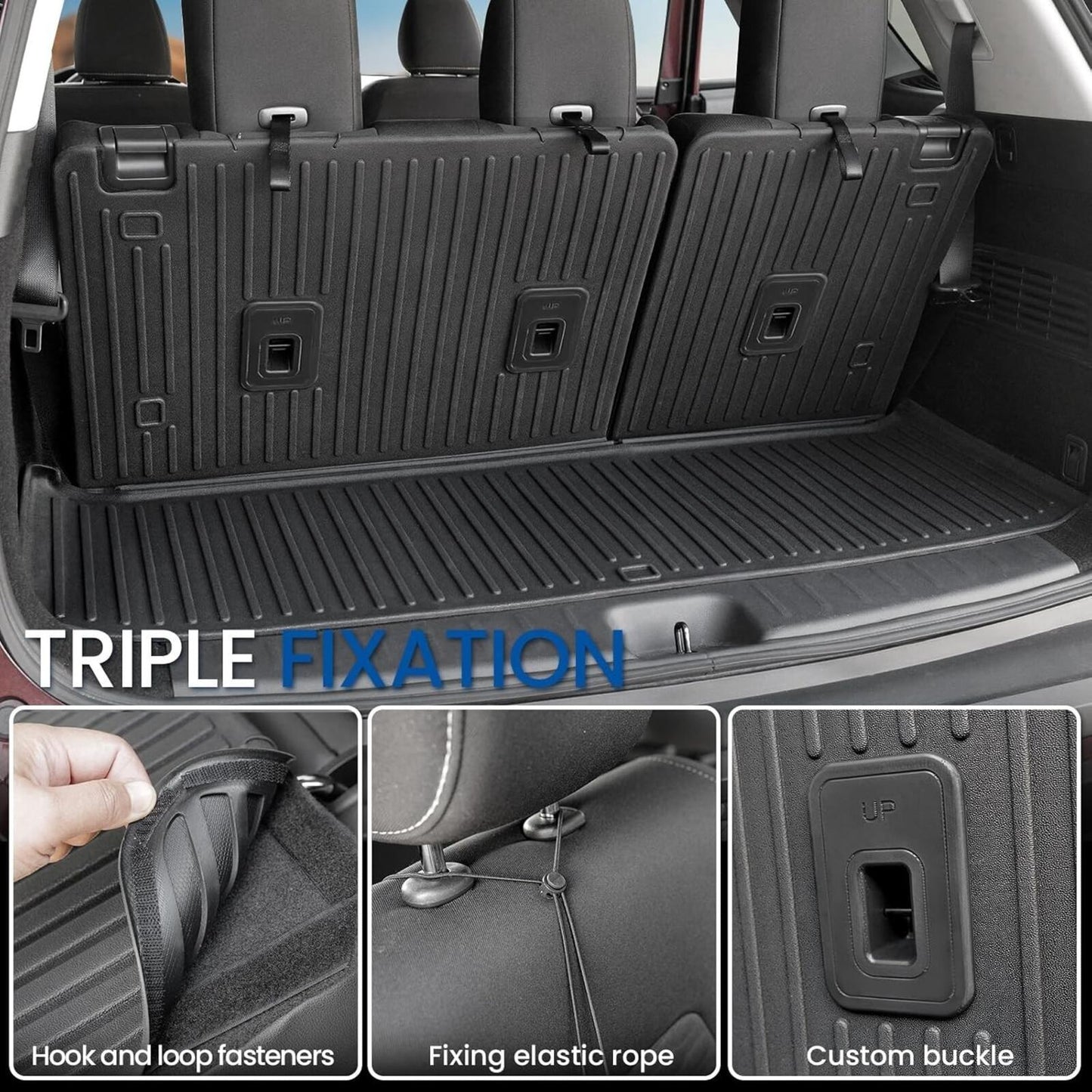 Floor Mats Cargo Mat Set for 2022-26 Nissan Pathfinder 7/8 Seats Car Mat