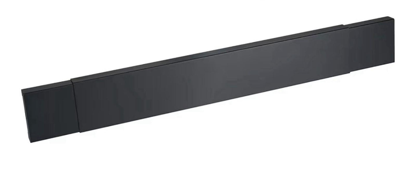 Smoke Guard for 28.5 to 48-Inch by 4-Inch Fireplaces, Black Powder-Coated Finish