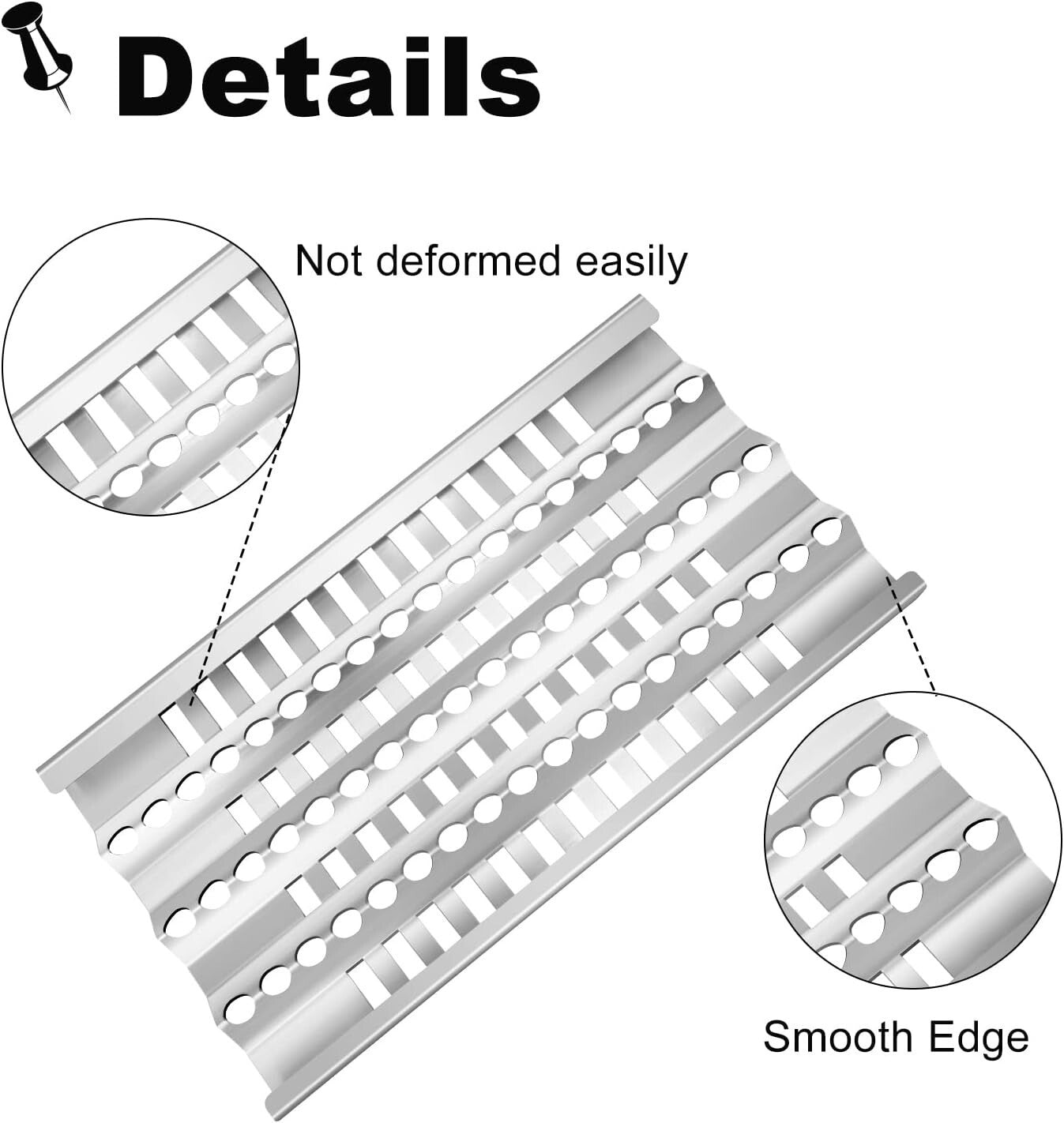 6- Grill Heat Plates Burner Radiant Tray Replacement Kit for DCS Cooking Systems