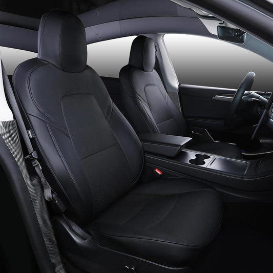 Suitable for Tesla Model Y Seat Covers, Waterproof Faux Leather Car Seat Covers