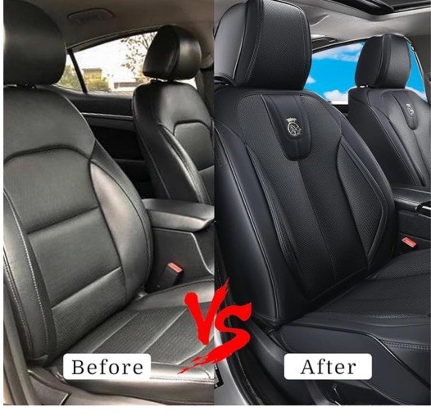 2 PCS Universal Truck or SUV Front Seat Fuax Leather Front Seats Thick Quality