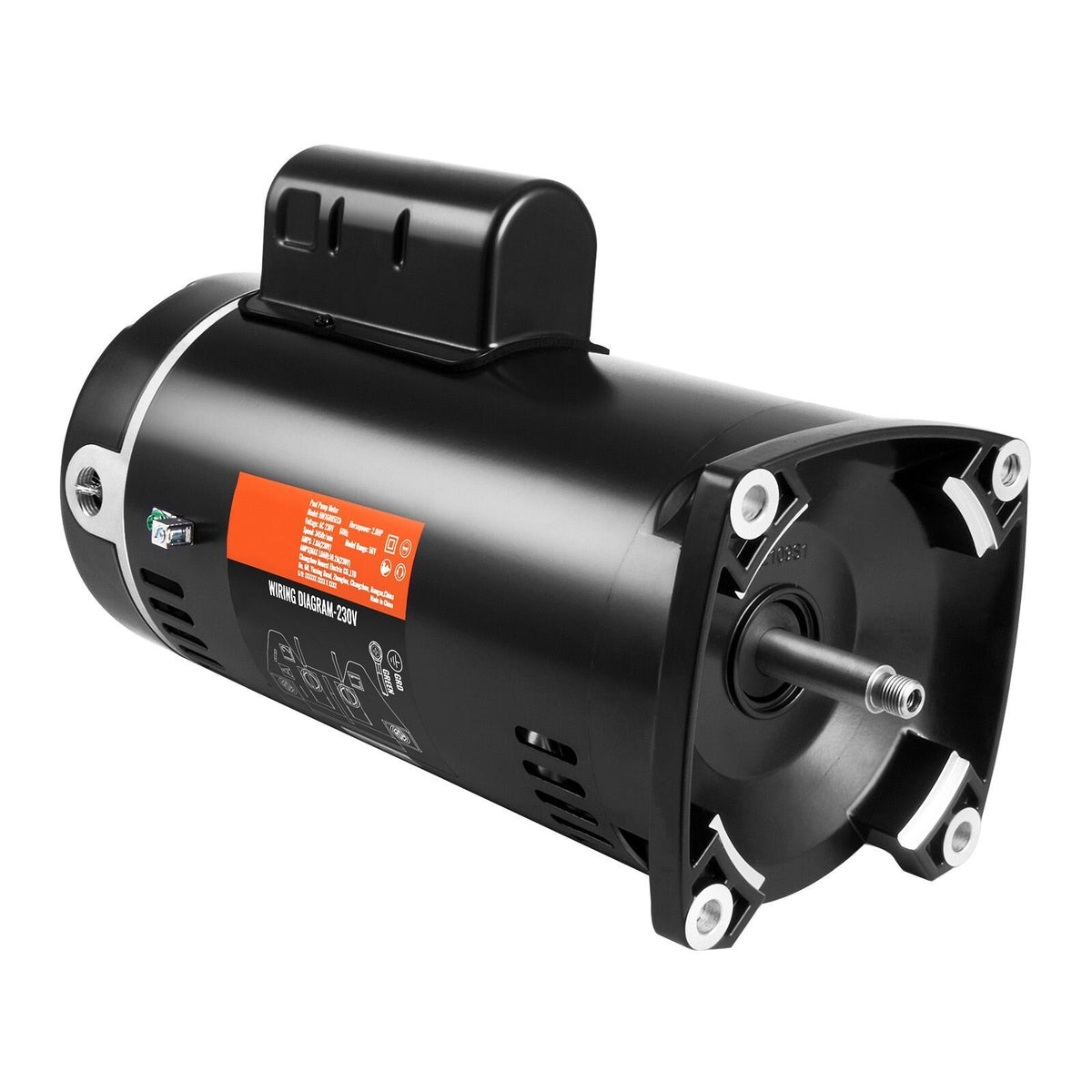 56Y Frame 2HP Pool Motor, 230V 3450 RPM Replacement 115/230V