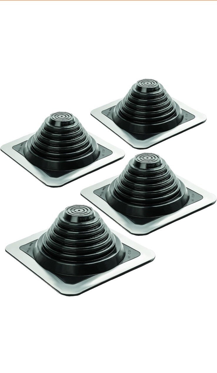 Roof Pipe Flashing Boot for Pipe OD 1/4" to 5-3/4" EPDM Metal Roofing Boots