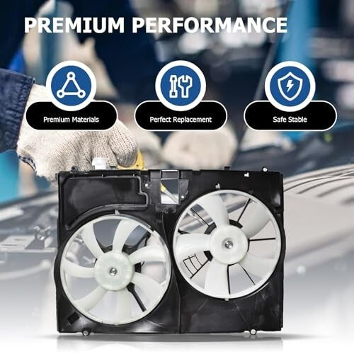 Engine Radiator Cooling Fan Assembly Replacement for Toyota Sienna 3.5L V6