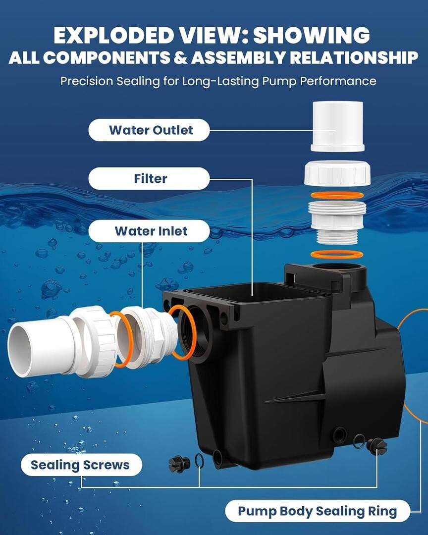 SPX1620AA Pump Housing – Direct Replacement for Hayward SP1600X & SP2600X Series