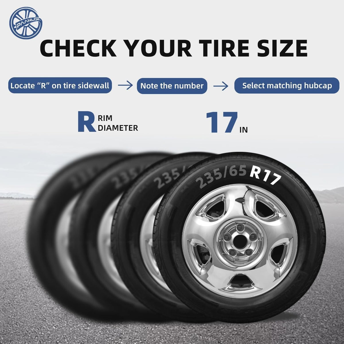 17 Inch Wheel Skins for 2007-2011 Honda CR-V LX, Fits OEM Steel Wheel #42700-...