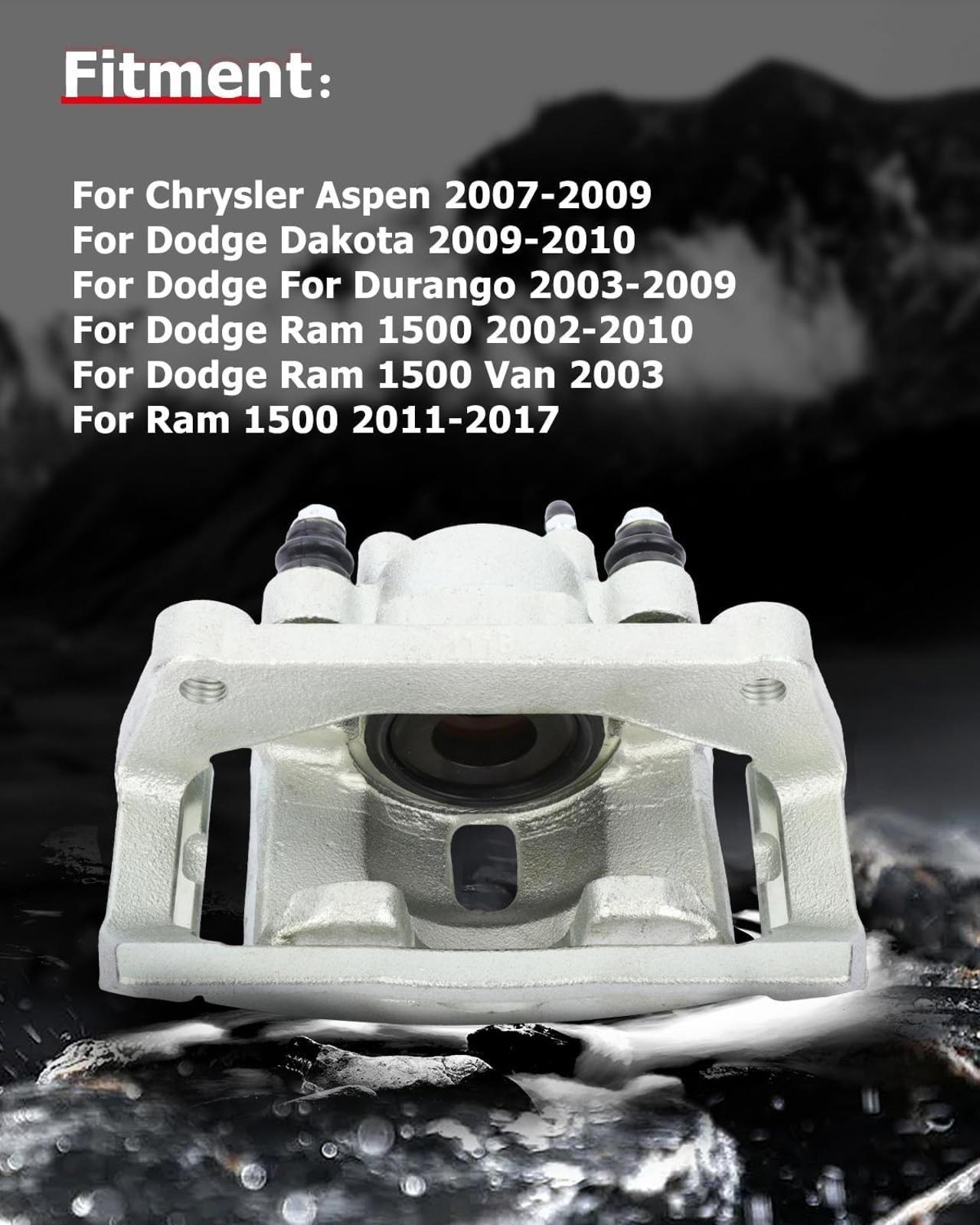 2x Rear Brake Calipers w/Bracket for Dodge Ram 1500 2002-2003 18-B4836 18-B4837