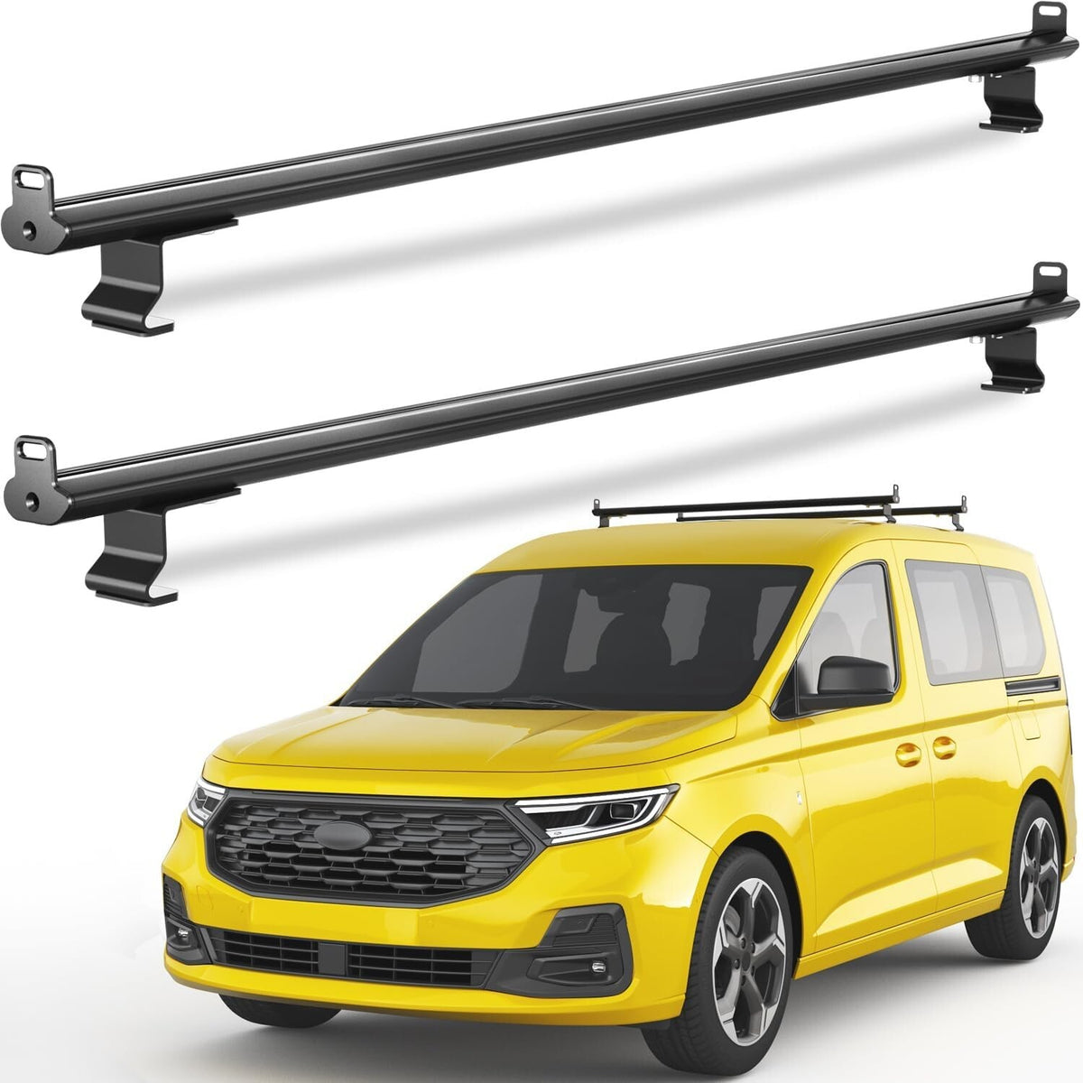 Roof Rack Ladder for Cargo Vans, Fits Ford Transit Connect 2014-2025, Black Acce