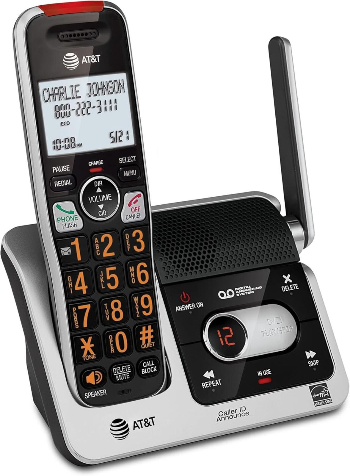 AT&T BL102 DECT 6.0 Cordless Phone for Home with Answering Machine