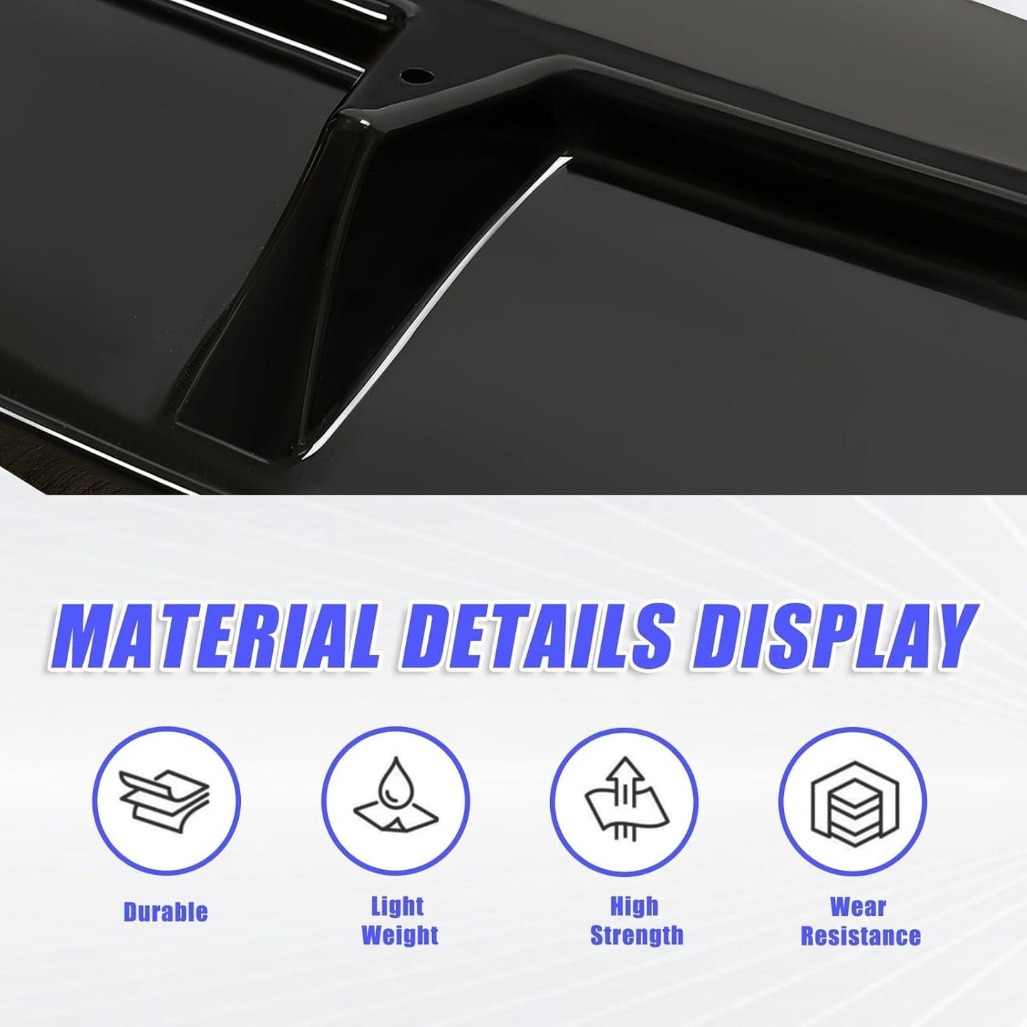 Front Bumper Lip Splitter Compatible with 2018-2022 Honda Accord 4Dr Sedan Air D