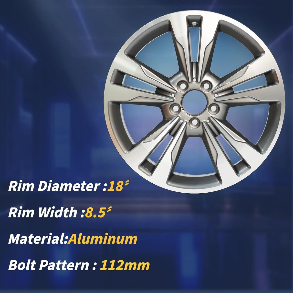 New 18" x 8.5" Alloy OEM Design Wheel for 2014-2016 Mercedes E350 E400 Rim
