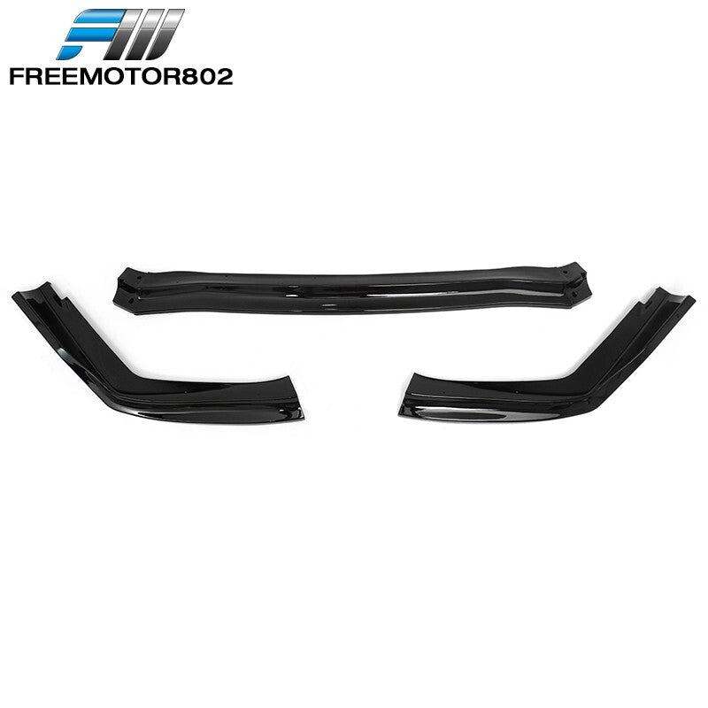 Front Bumper Lip Fits 15-21 Subaru WRX/WRX STI CS Style Gloss Black Splitter 3PC